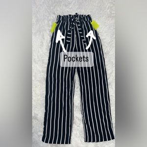 H&M stripped dress pants